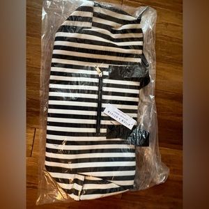 Alice + Olivia Black and White Duffel Bag